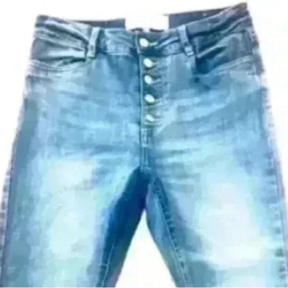 DEFROST BLUE JEAN HIGH RISE  WAIST SKINNY LEG SIZE 30